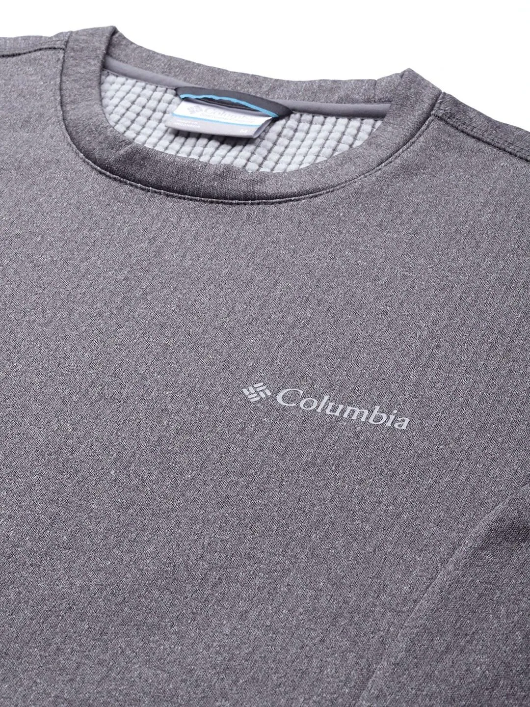 Columbia Men Grey Omni-Wick Park View Crew Fleece Jacket