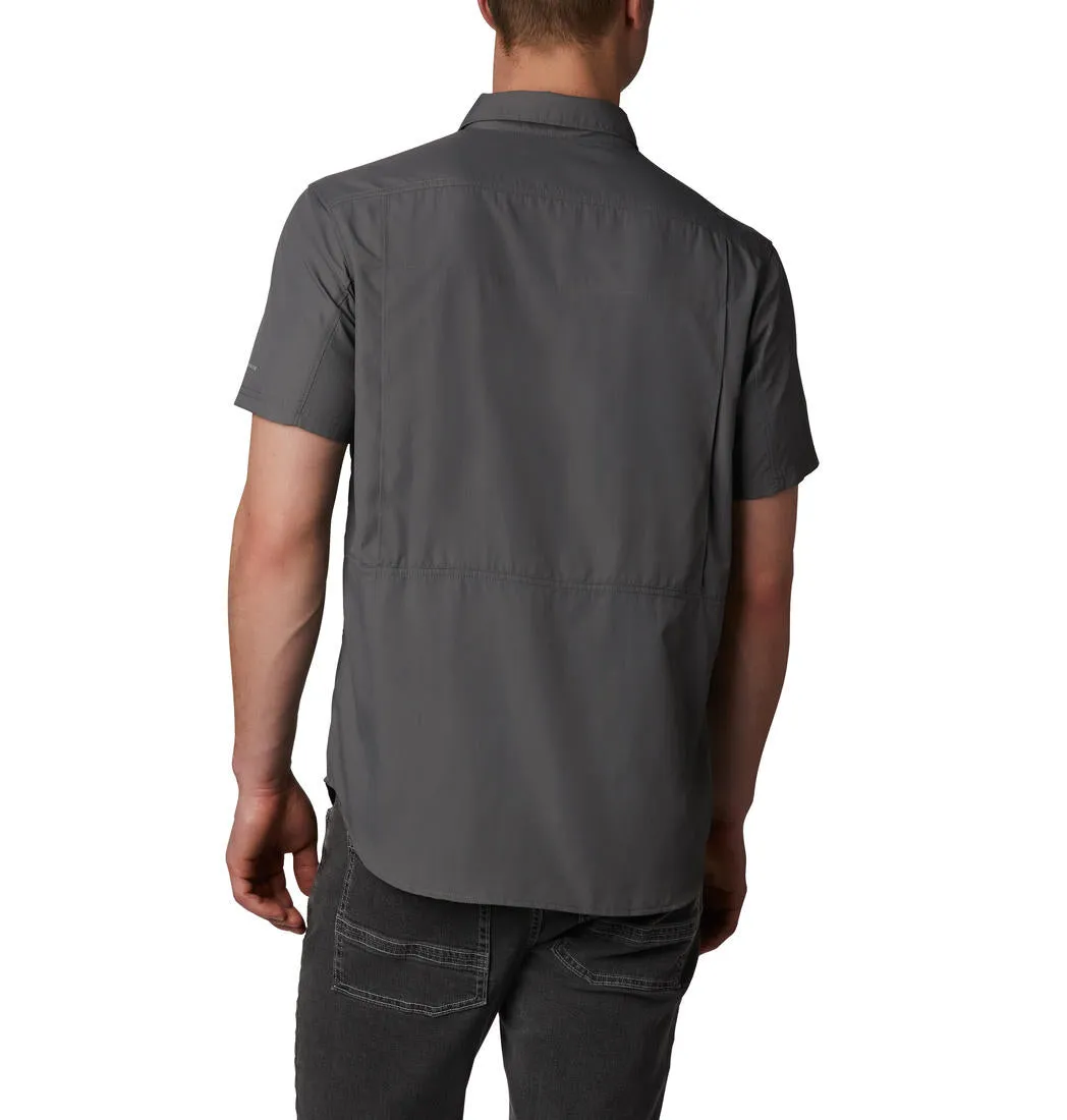 Columbia Men Grey Omni-Wick Silver Ridge 2.0 Short Sleeve Shirt