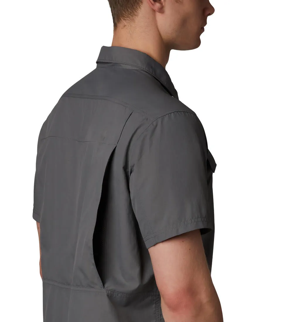 Columbia Men Grey Omni-Wick Silver Ridge 2.0 Short Sleeve Shirt