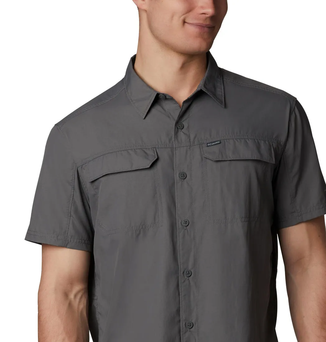 Columbia Men Grey Omni-Wick Silver Ridge 2.0 Short Sleeve Shirt