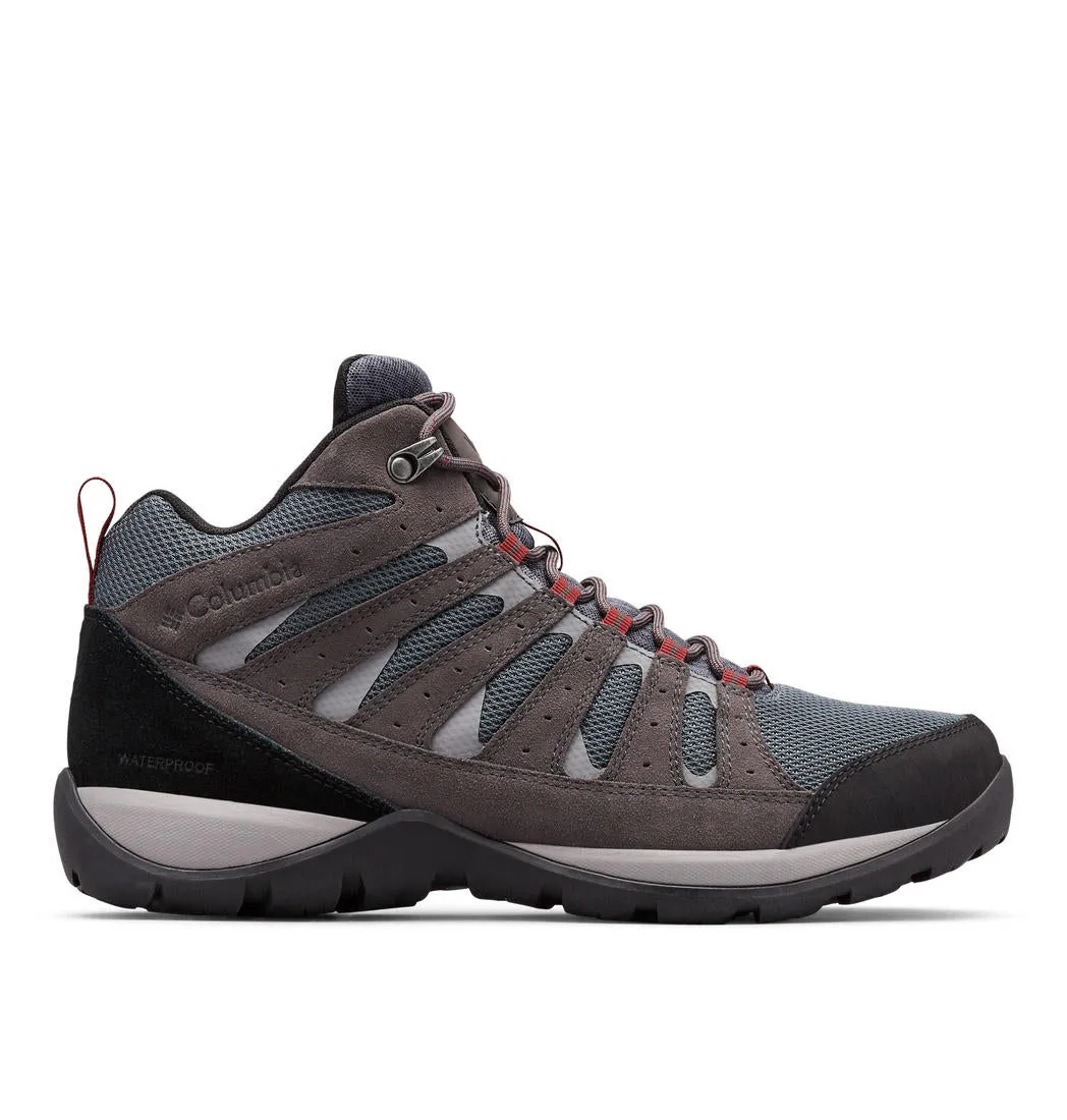 Columbia Men Grey REDMOND V2 MID Water Resistant Shoes
