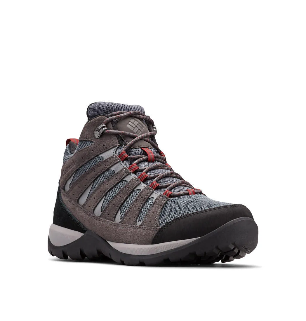 Columbia Men Grey REDMOND V2 MID Water Resistant Shoes