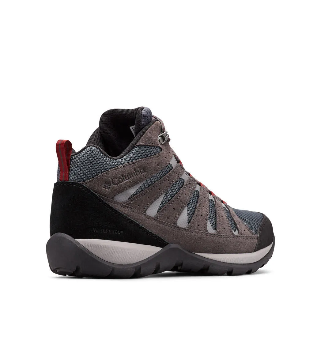 Columbia Men Grey REDMOND V2 MID Water Resistant Shoes