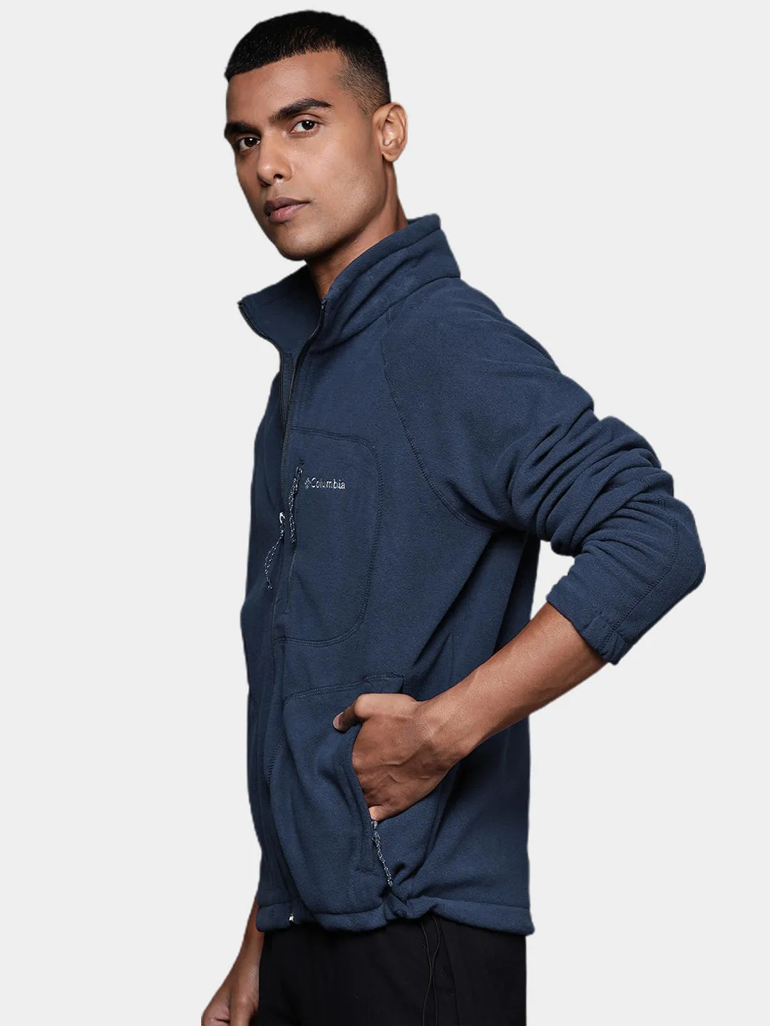 Columbia Men Navy Blue Fast Trek II Fleece Jacket