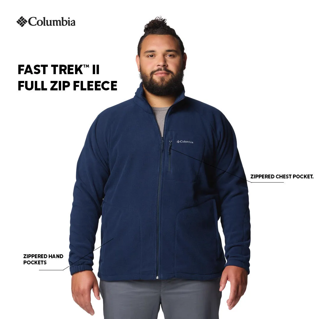 Columbia Men Navy Blue Fast Trek II Fleece Jacket