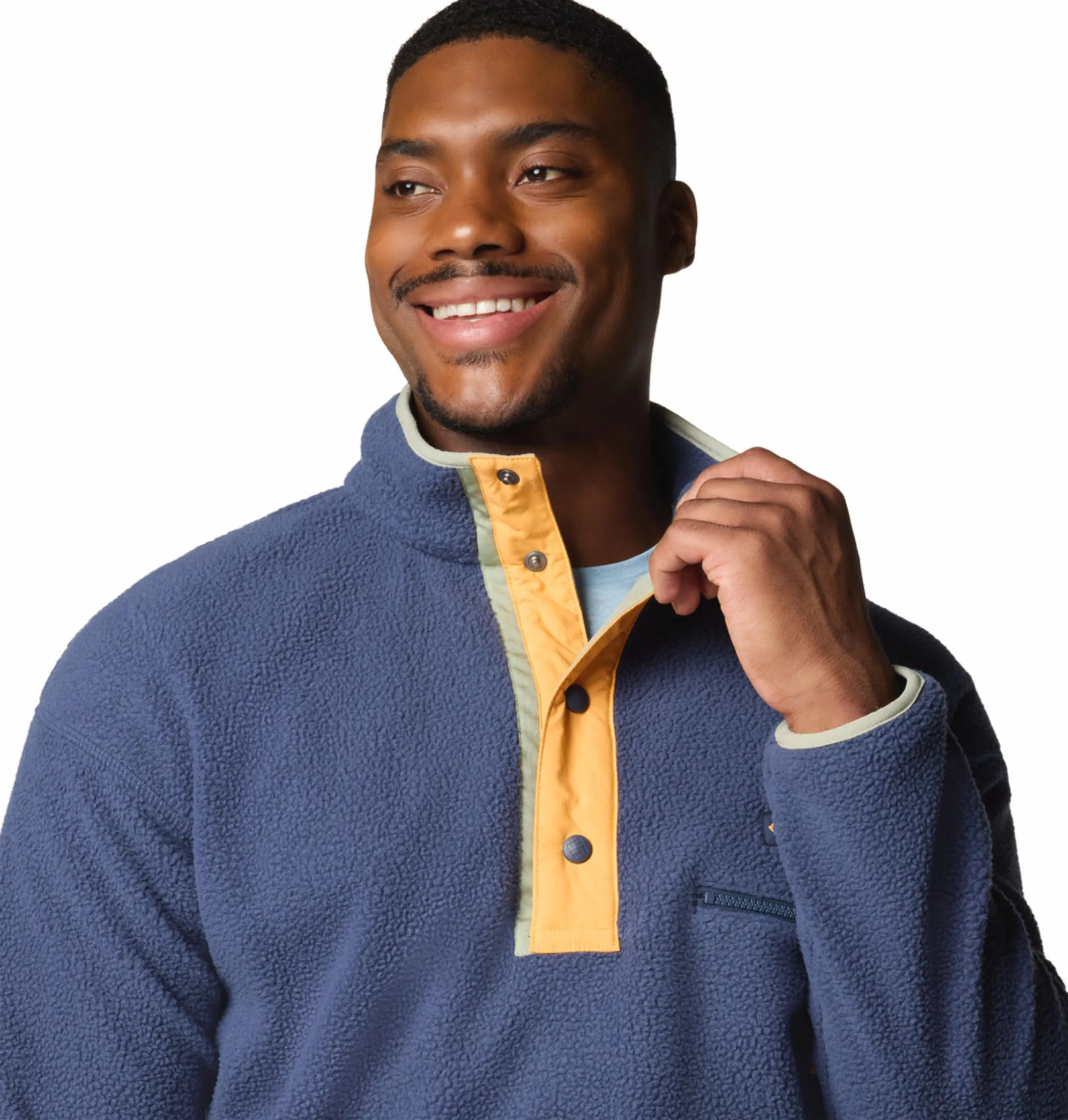 Columbia Men Navy Blue Helvetia II Half Snap Fleece