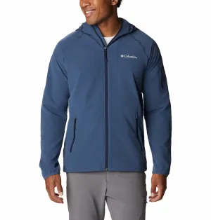 Columbia Men Navy Blue Omni-Shield Tall Heights Hooded Softshell Jacket