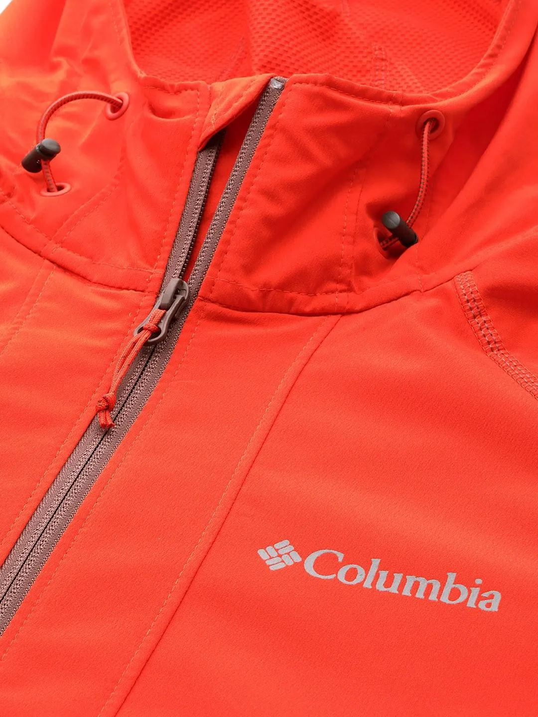 Columbia Men Orange Omni-Shield Tall Heights Hooded Softshell Jacket