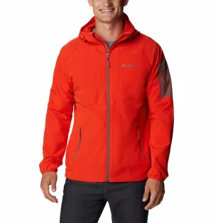 Columbia Men Orange Omni-Shield Tall Heights Hooded Softshell Jacket