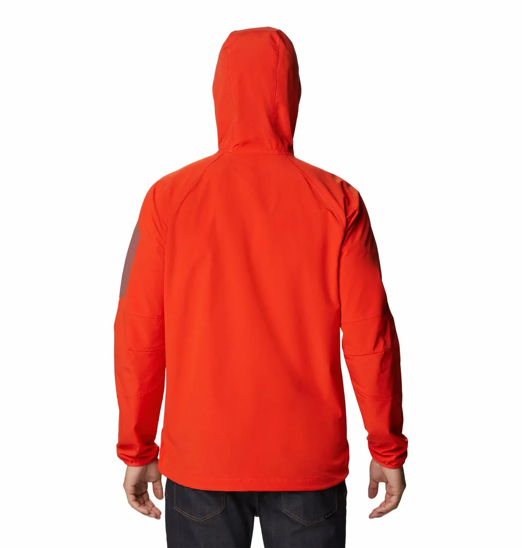 Columbia Men Orange Omni-Shield Tall Heights Hooded Softshell Jacket