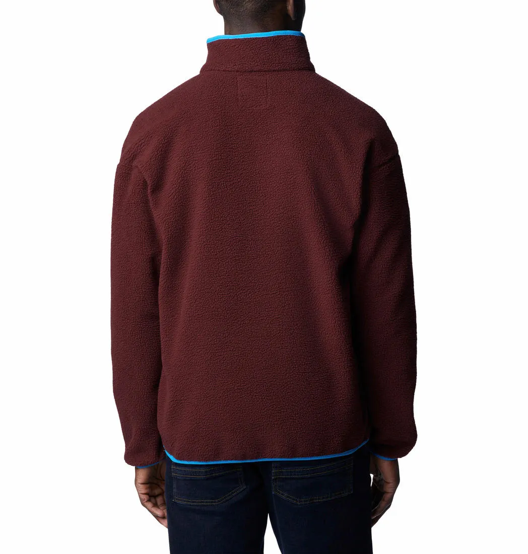 Columbia Men Purple Helvetia Half Snap Fleece Jacket