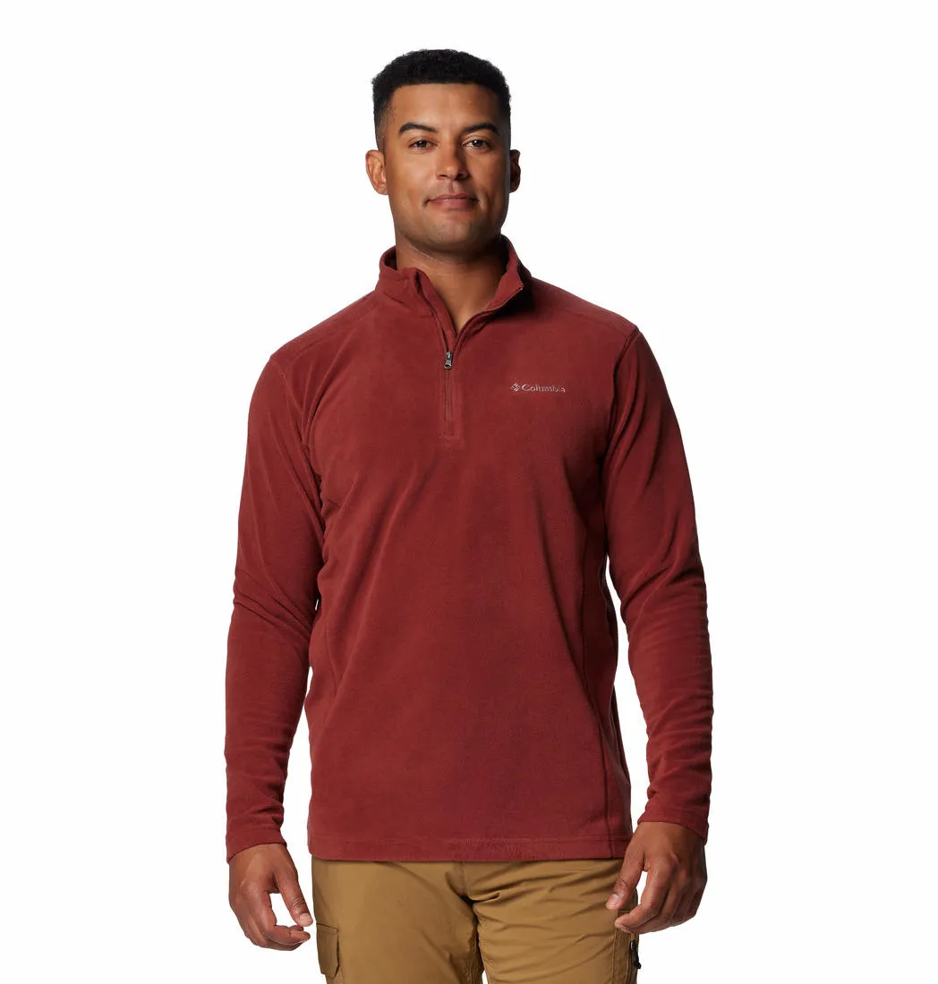 Columbia Men Red Klamath Range II Half Zip Fleece