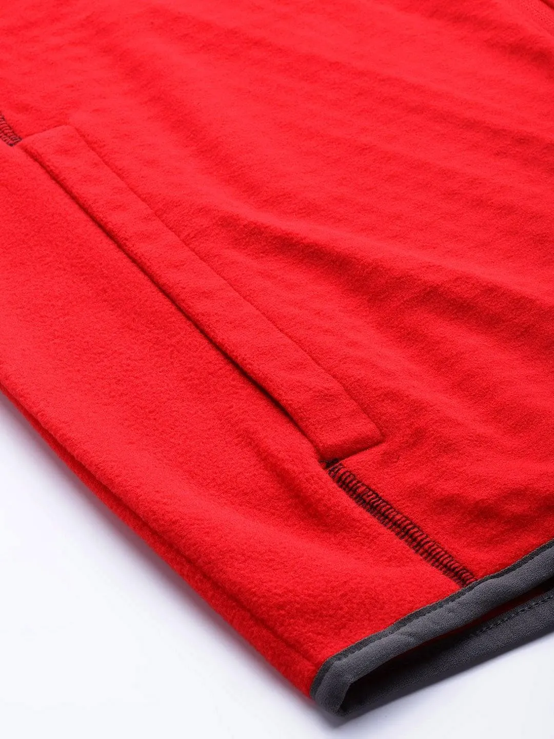 Columbia Men Red Omni-Heat Helix M Outdoor Tracks Fleece Jacket