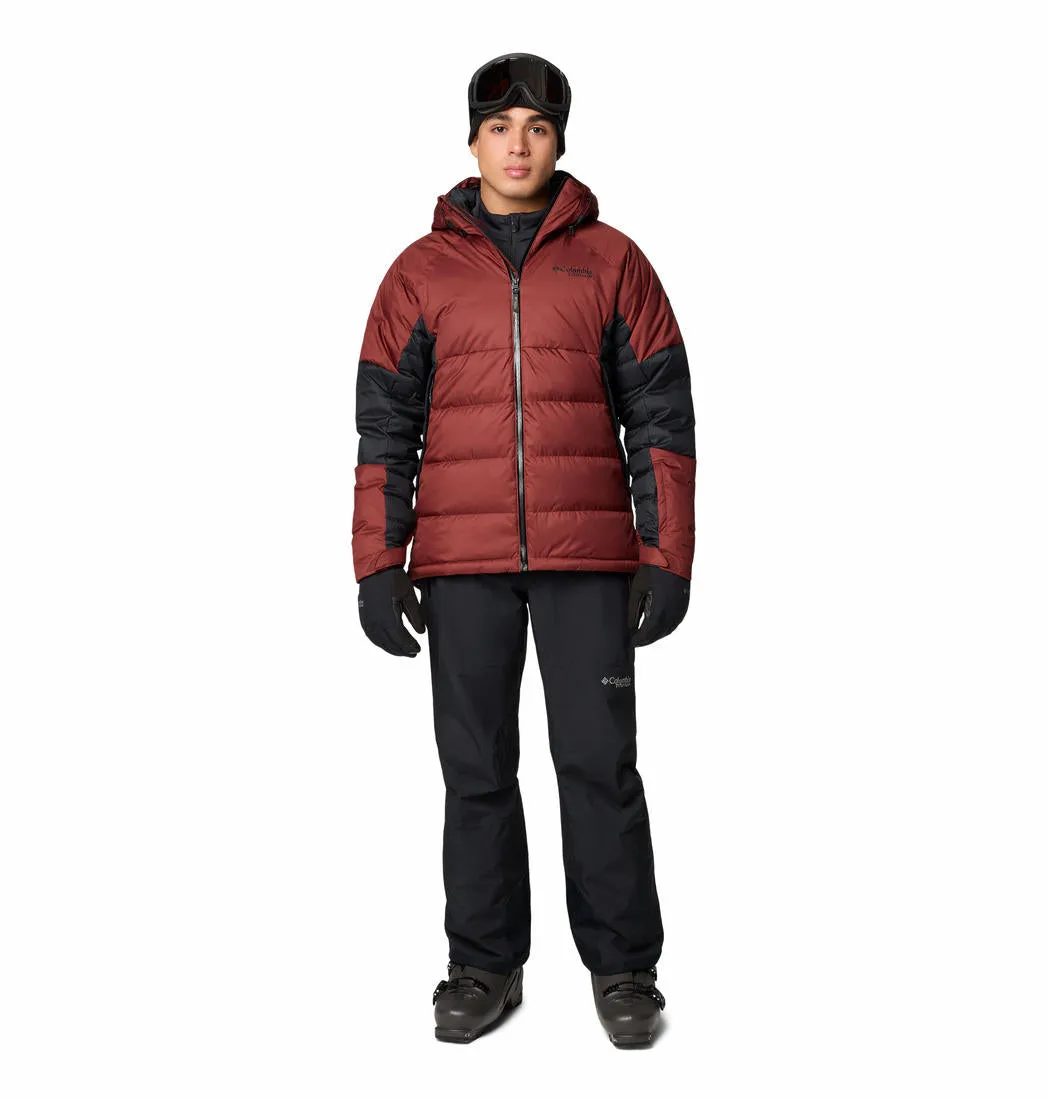 Columbia Men Red Omni-Heat Infinity Roaring Fork II Down Jacket