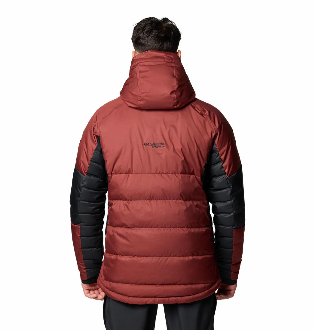 Columbia Men Red Omni-Heat Infinity Roaring Fork II Down Jacket