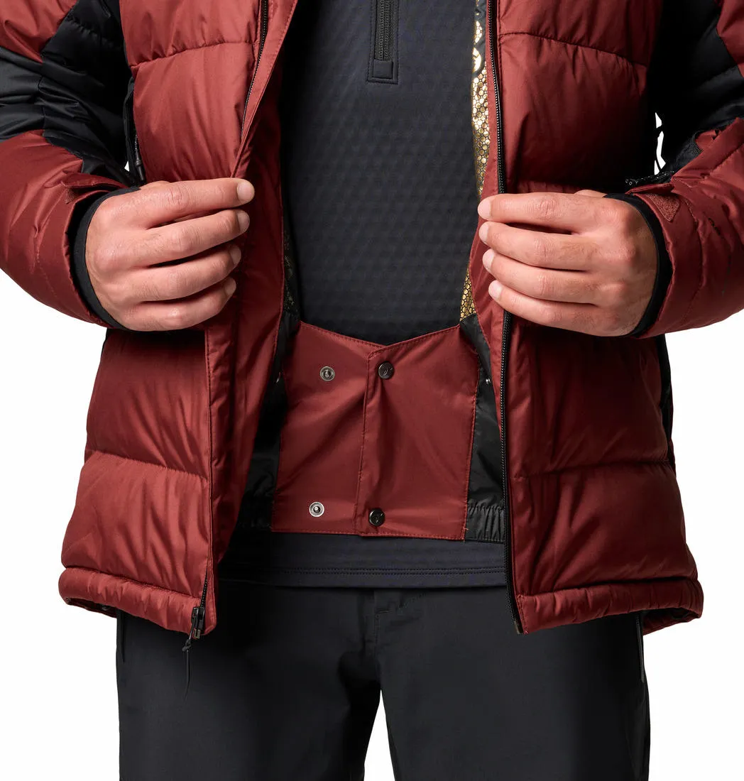 Columbia Men Red Omni-Heat Infinity Roaring Fork II Down Jacket