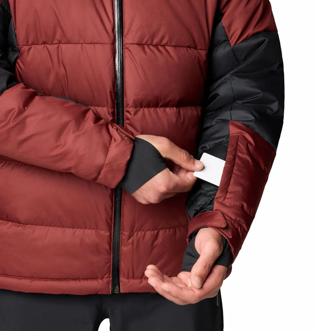 Columbia Men Red Omni-Heat Infinity Roaring Fork II Down Jacket