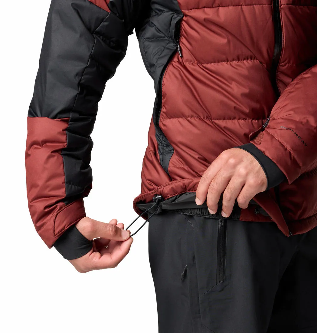 Columbia Men Red Omni-Heat Infinity Roaring Fork II Down Jacket