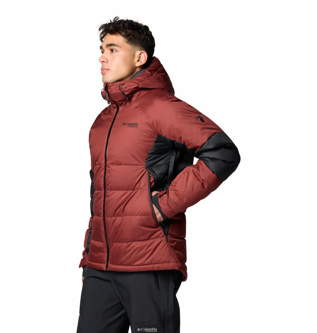 Columbia Men Red Omni-Heat Infinity Roaring Fork II Down Jacket