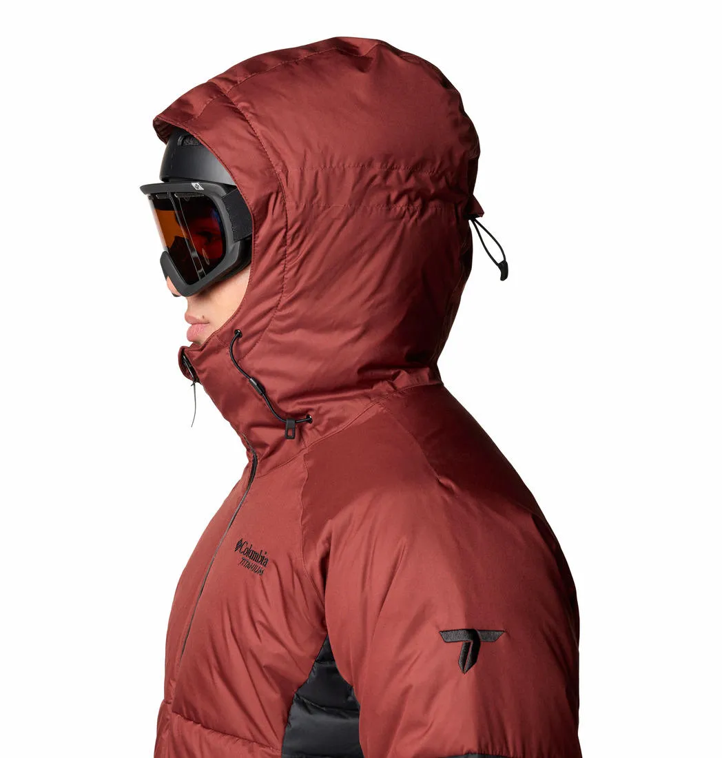 Columbia Men Red Omni-Heat Infinity Roaring Fork II Down Jacket