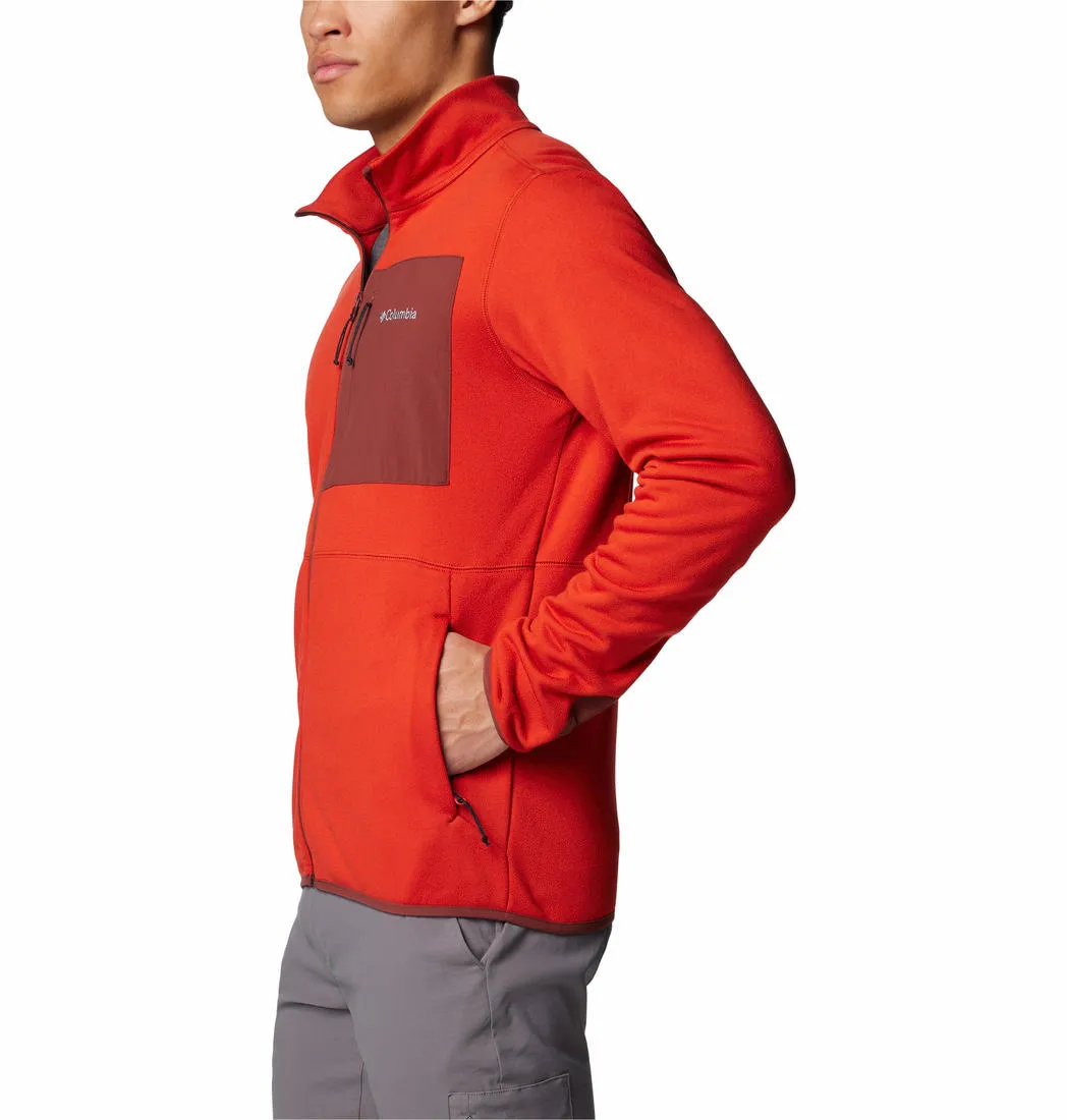 Columbia Men Red Omni-Wick Hike II Fleece Jacket