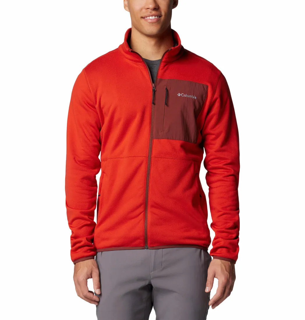Columbia Men Red Omni-Wick Hike II Fleece Jacket
