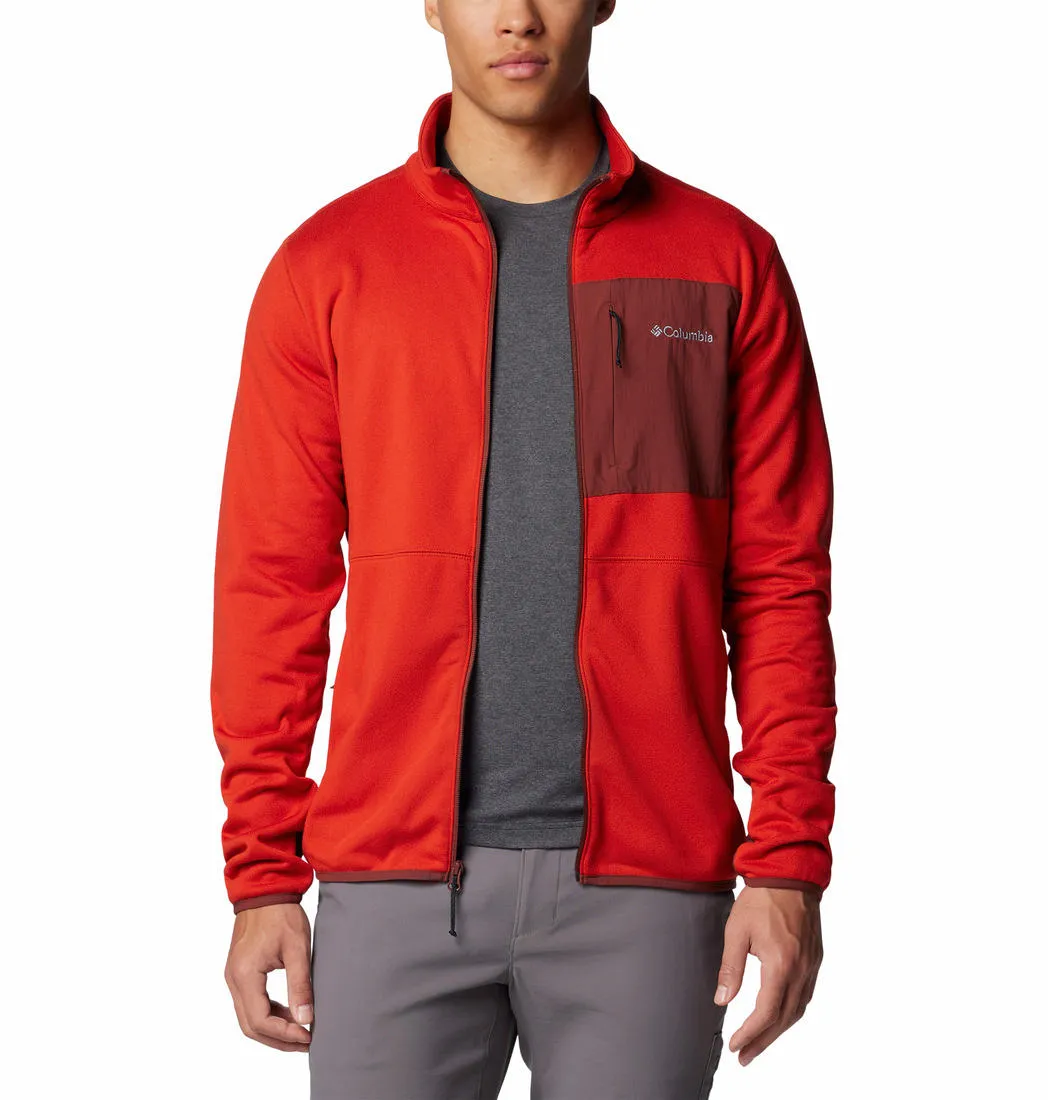 Columbia Men Red Omni-Wick Hike II Fleece Jacket
