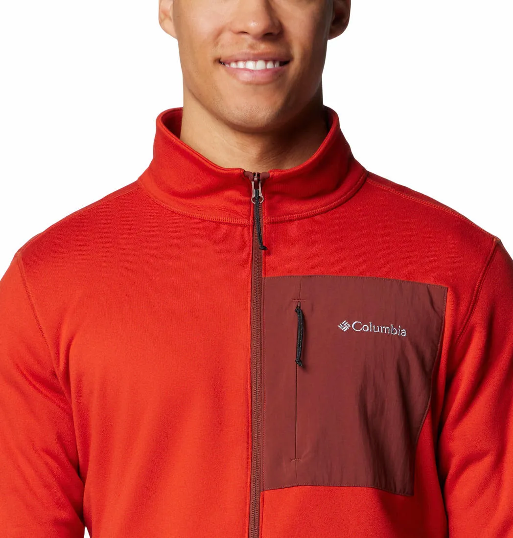 Columbia Men Red Omni-Wick Hike II Fleece Jacket