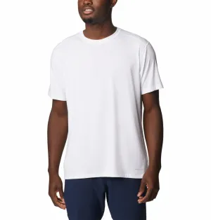 Columbia Men White Omni-Wick M Endless Trail Running Tech Tshirt
