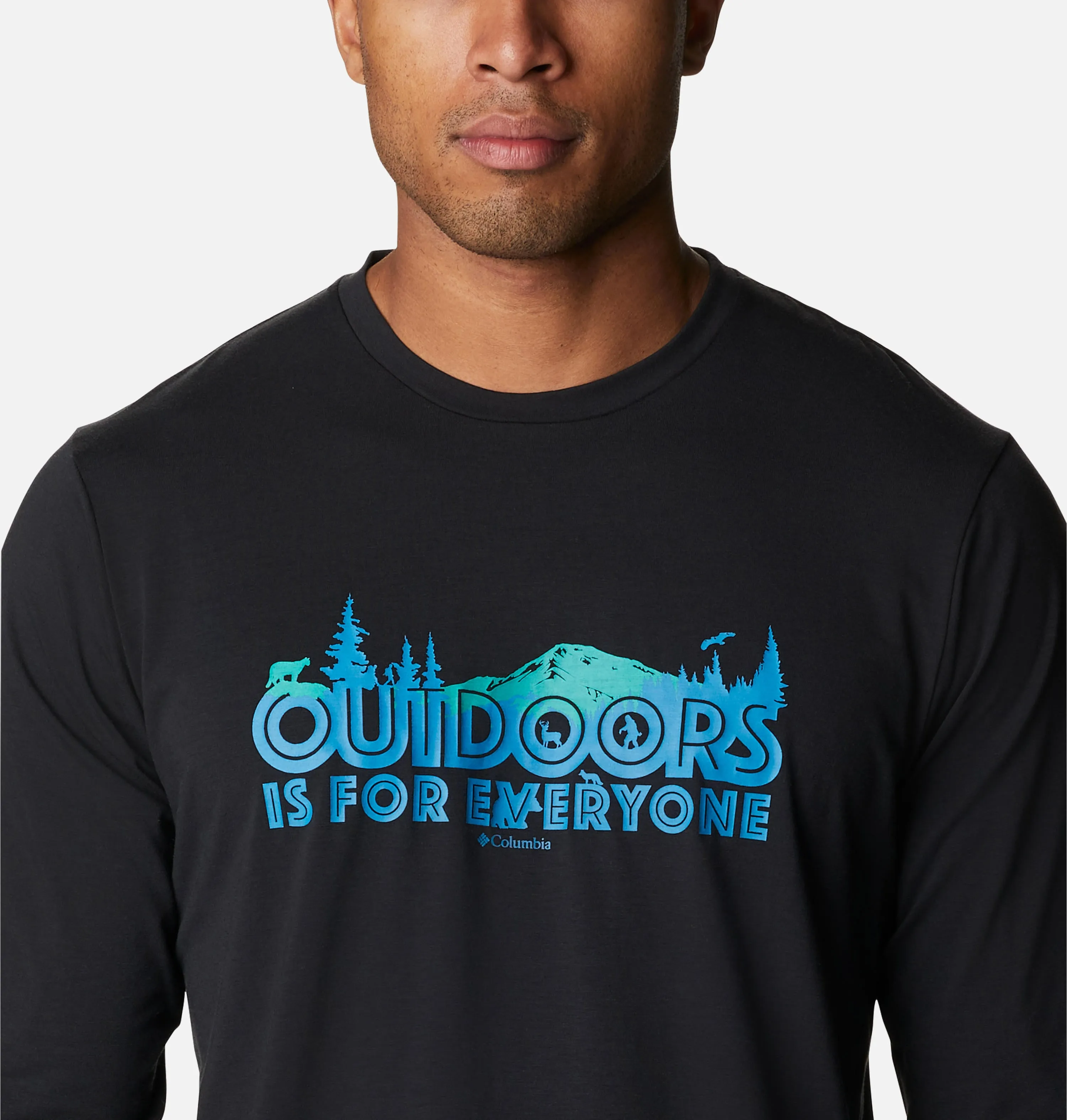 Columbia Men White Omni-Wick Sun Trek Graphic Tshirt