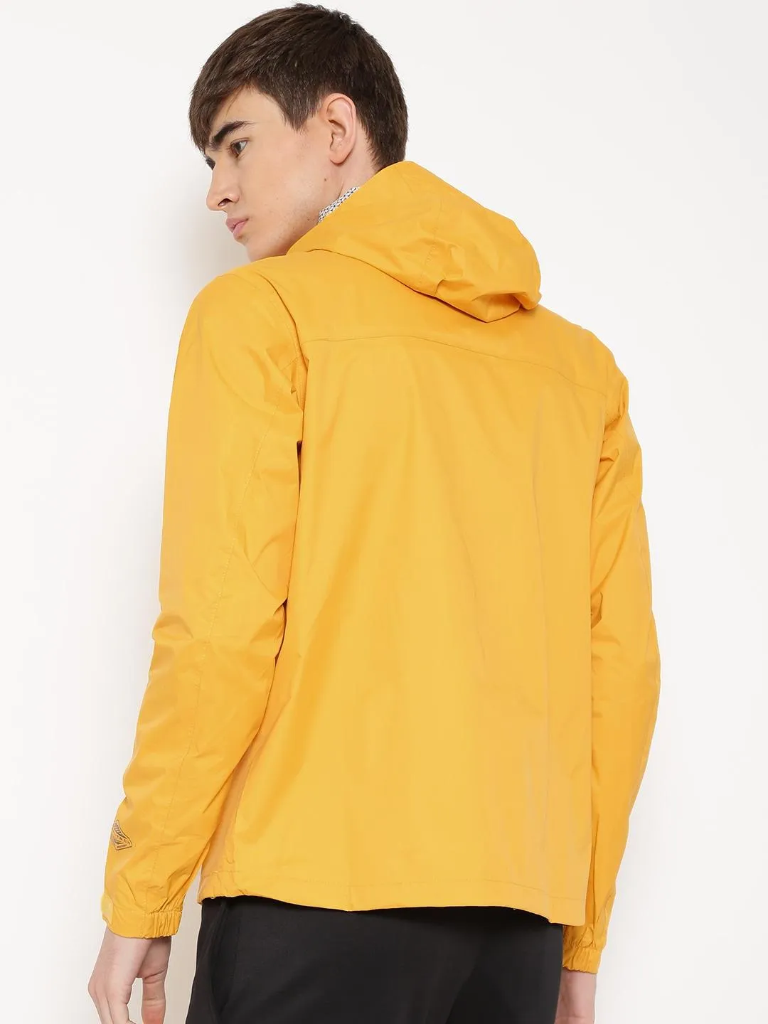 Columbia Men Yellow Omni-Wick EvaPOURation Waterproof Rain Jacket