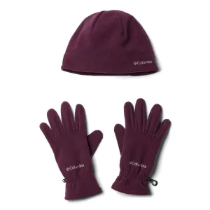Columbia Unisex Purple Fast Trek Hat and Glove Set