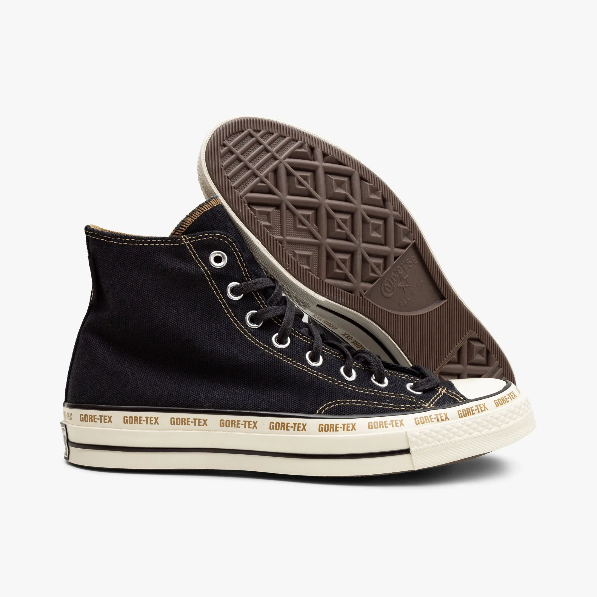 Converse Chuck 70 Hi GTX Black / Toadstool Tan - Egret