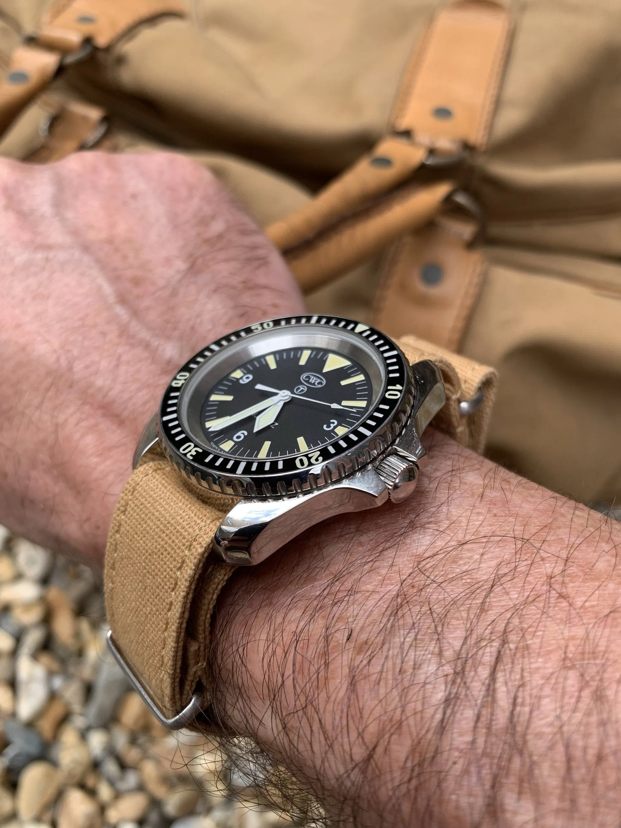CWC VINTAGE CANVAS WATCH STRAP Silvermans