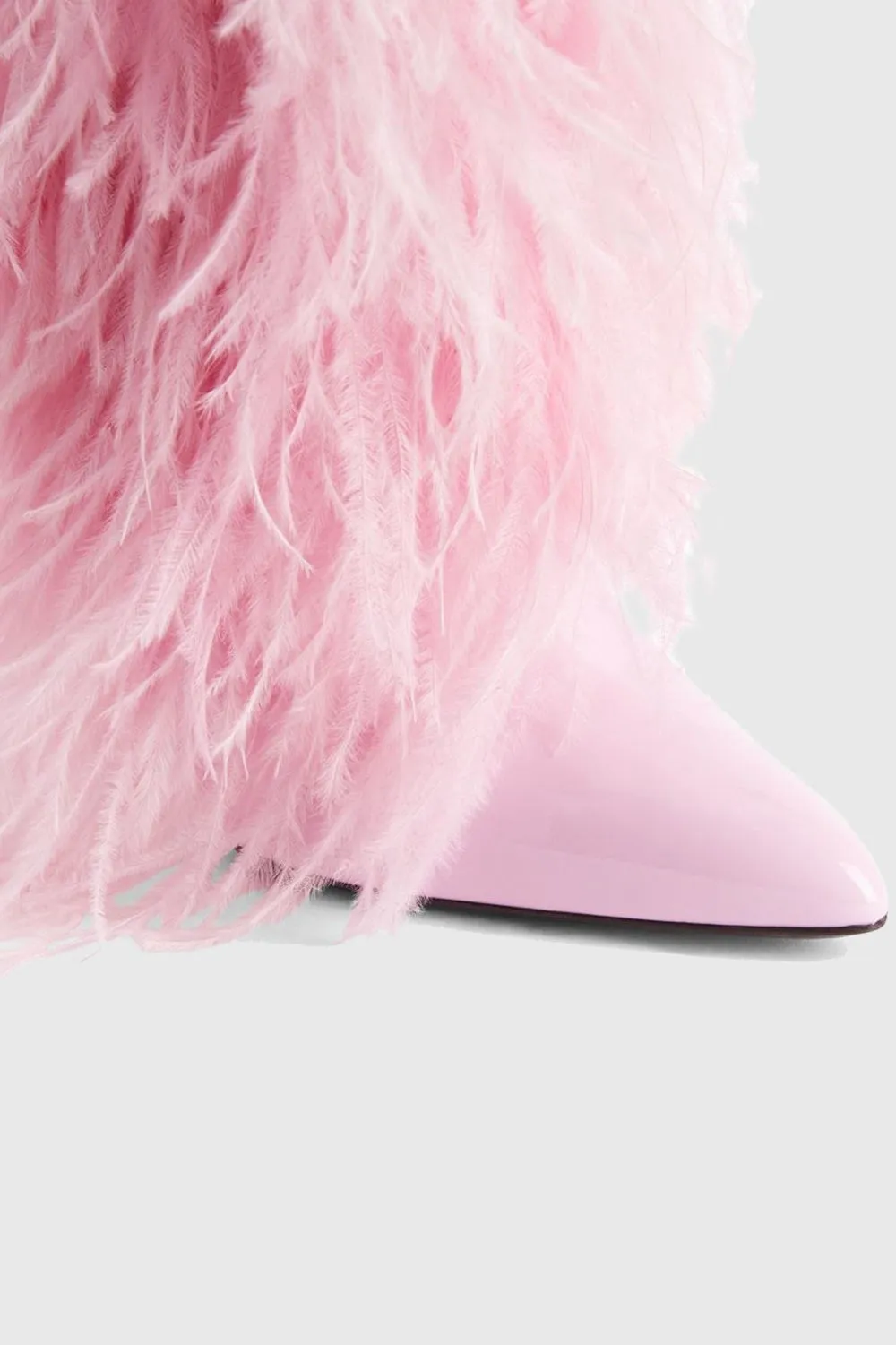 Danica Feather Knee-high Boots - Pink Gloria Lanvin