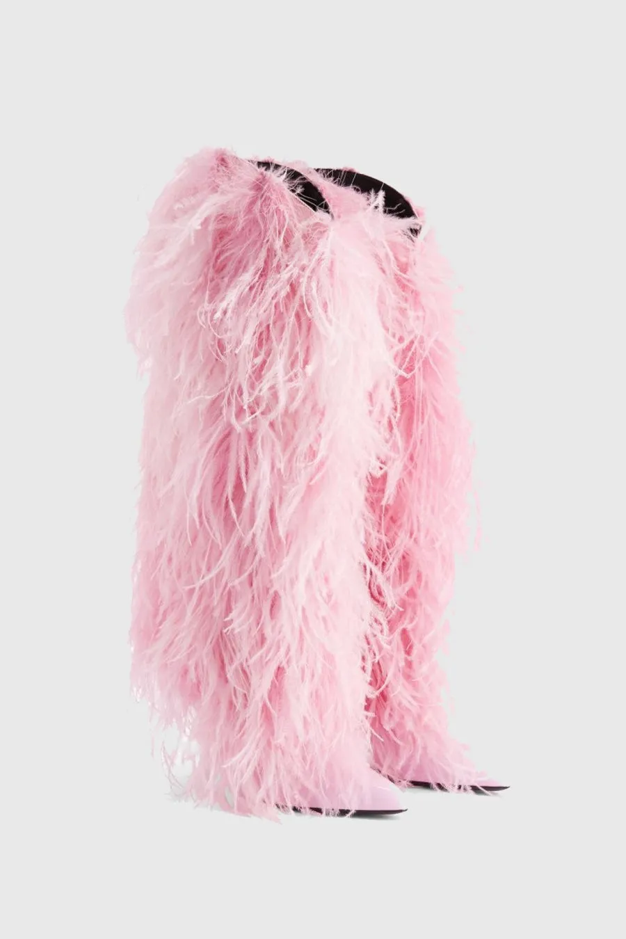Danica Feather Knee-high Boots - Pink Gloria Lanvin