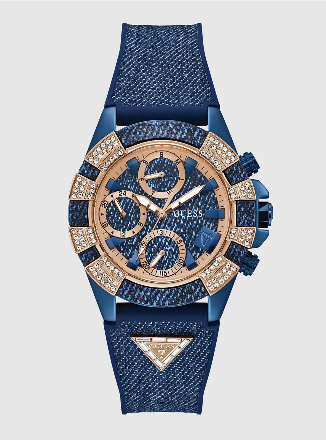 Denim Blue Iconic 40th Silicone Watch Guess