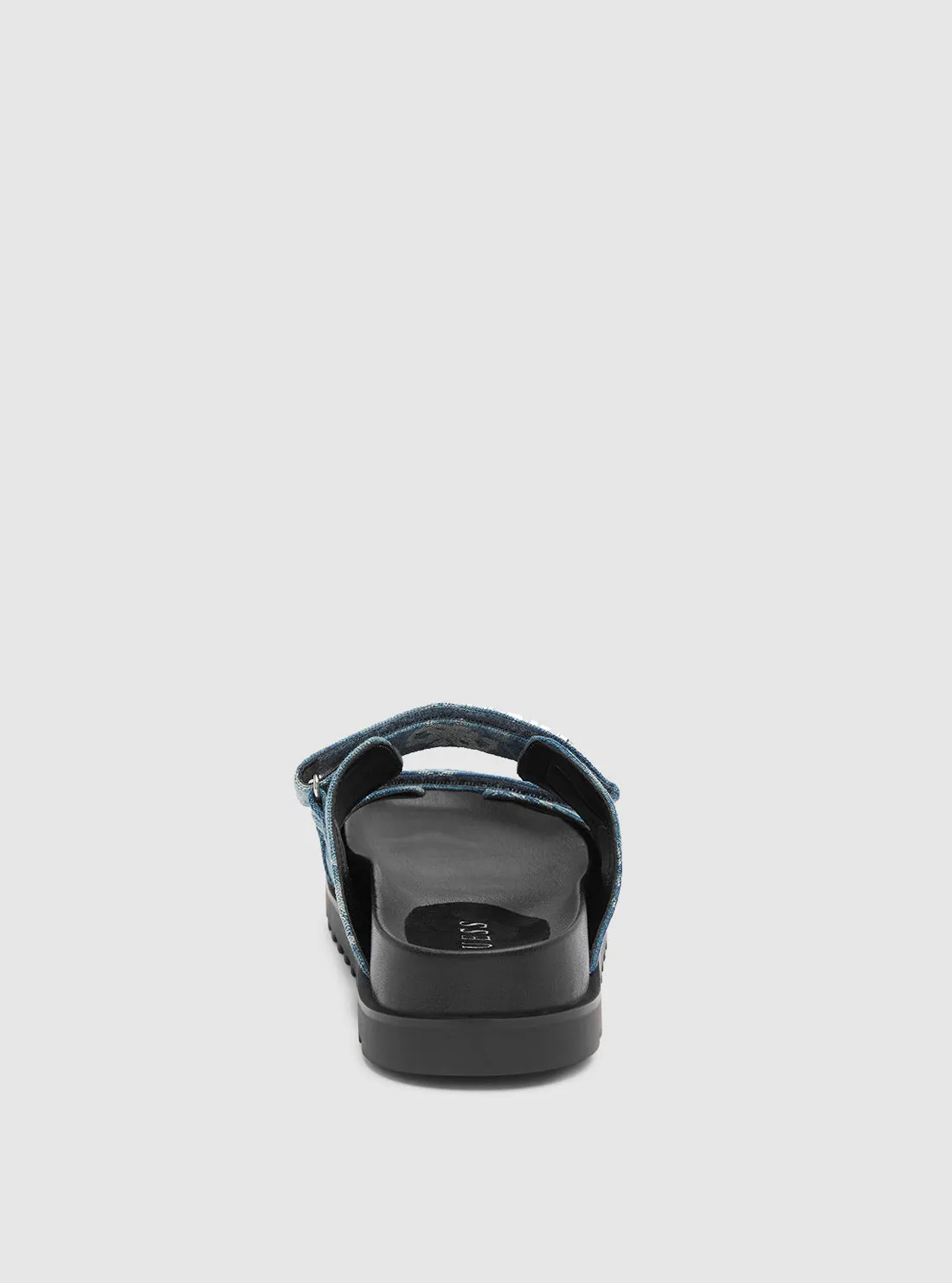 Denim Fabulon Chunky Slide Sandals Guess
