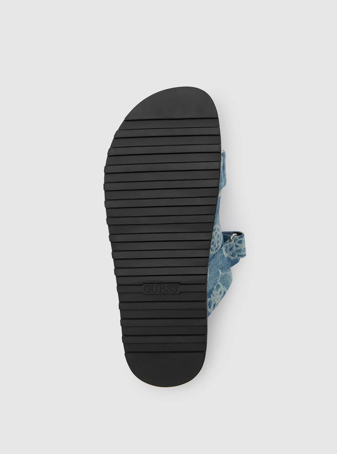 Denim Fabulon Chunky Slide Sandals Guess