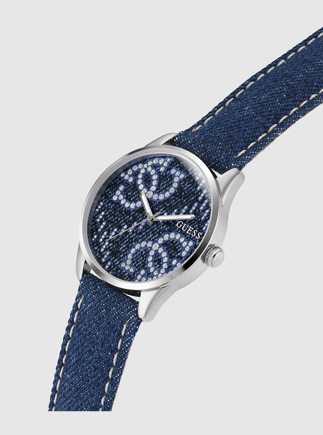 Denim G Stitch Watch Guess