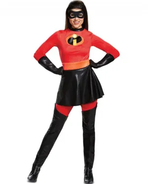 Disney The Incredibles Mrs Incredible Deluxe Skirted Womans Costume