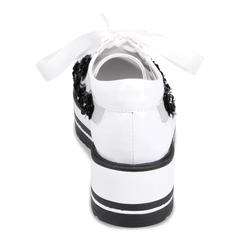 Django & Juliette Sereno Sneaker - White/Black