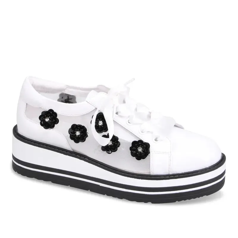 Django & Juliette Sereno Sneaker - White/Black