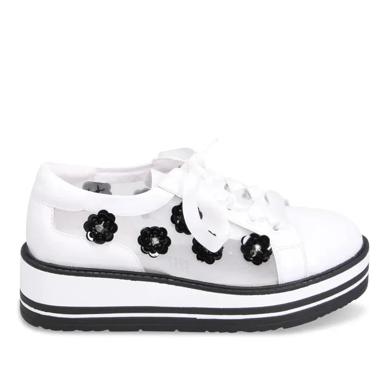 Django & Juliette Sereno Sneaker - White/Black