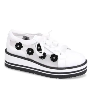 Django & Juliette Sereno Sneaker - White/Black