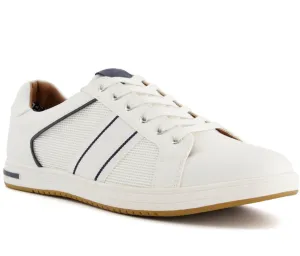Dune True Stripe Panel Mens Lace up Trainer
