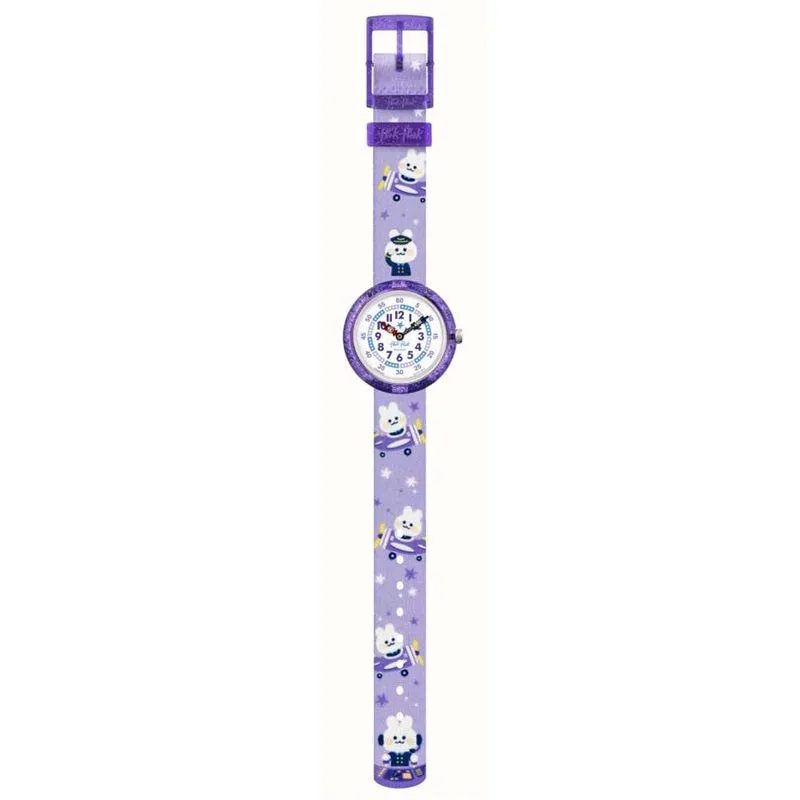 Flik Flak Chasing Clouds Purple Kids Watch FBNP220