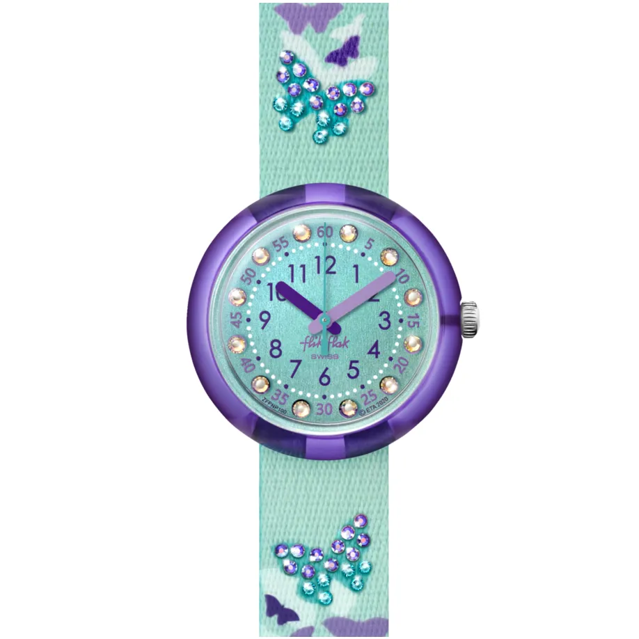 Flik Flak Sparkling Butterfly Kids Watch FPNP100