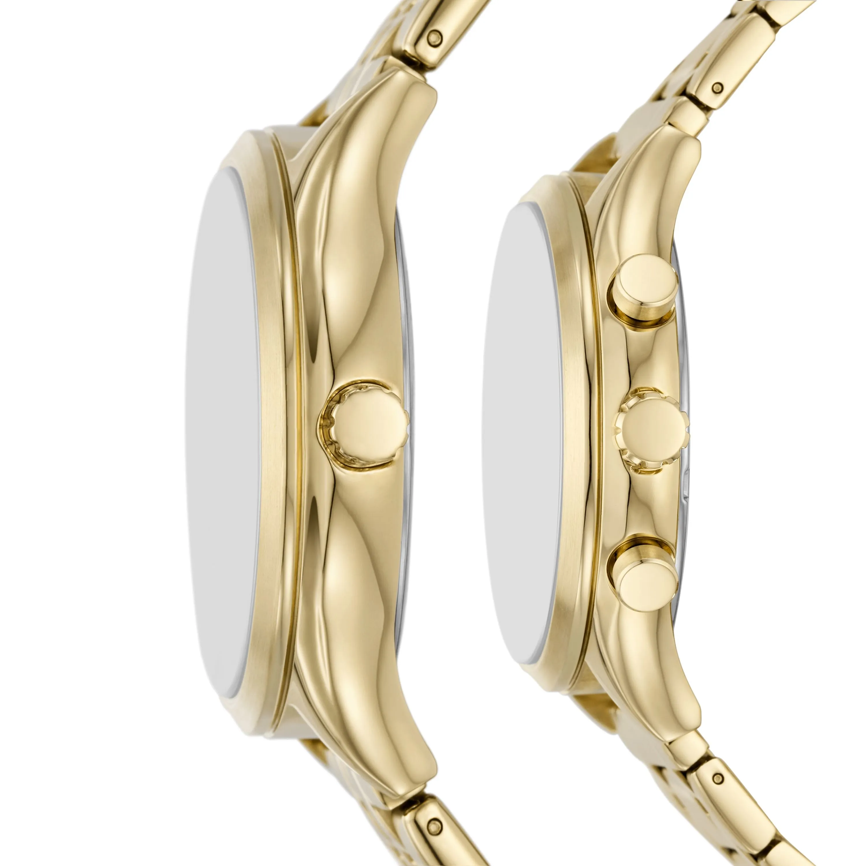 Fossil Unisex Fenmore Multifunction, Gold-Tone Stainless Steel Watch Set