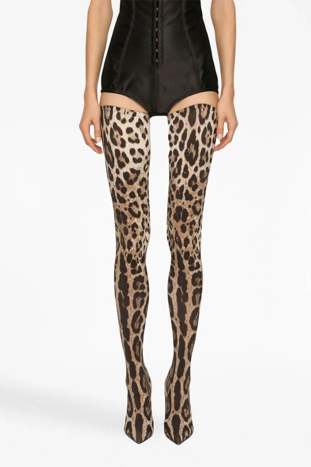 Giselle Leopard Print Thigh-high Boots Gloria Lanvin